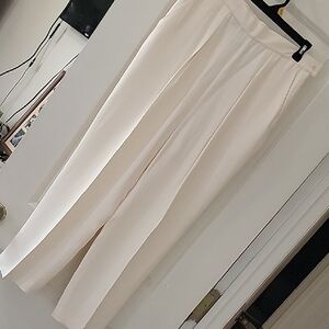 Ralph Lauren Elegant Cream Silk Trousers